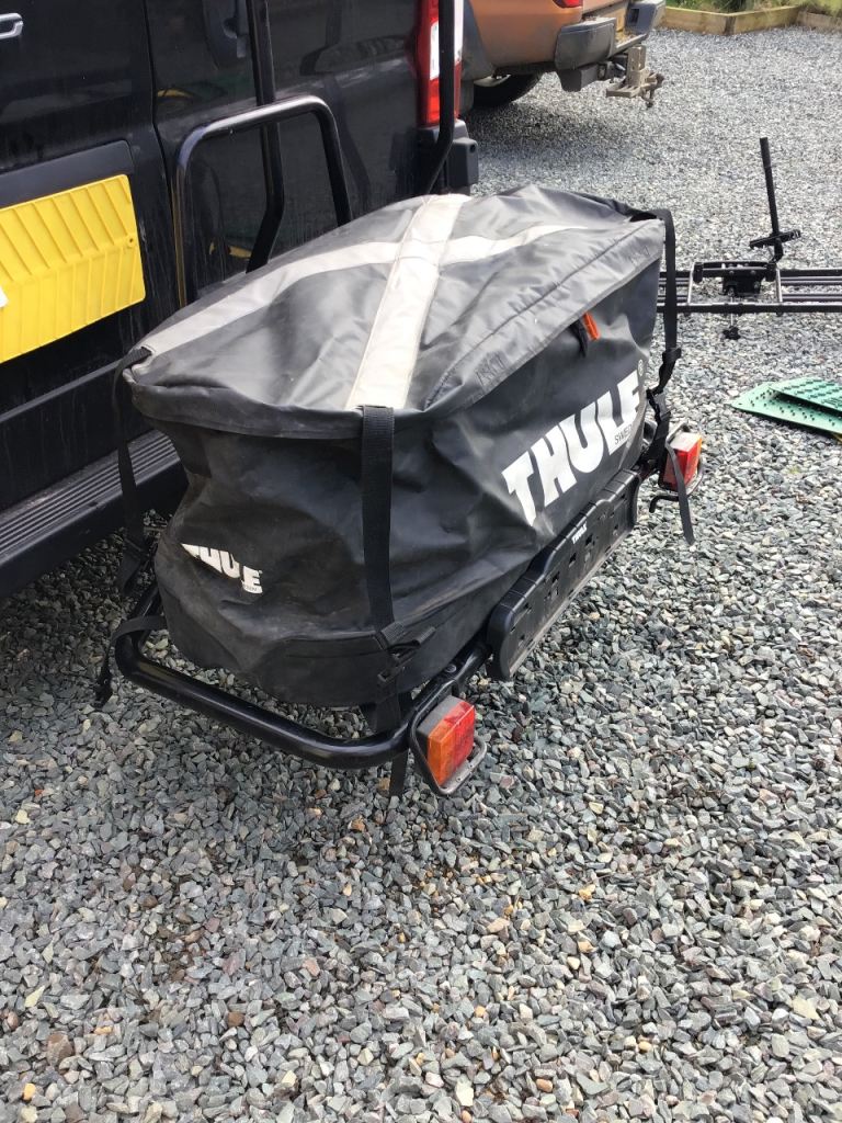 Thule bag for easy base.