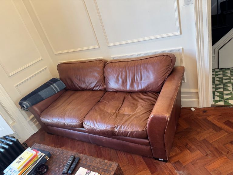 Sofa Workshop Brown leather sofa 