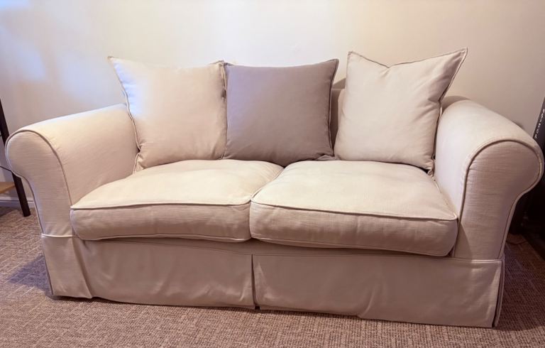 DFS 2-seater sofa and armchair Lovely silver grey colour