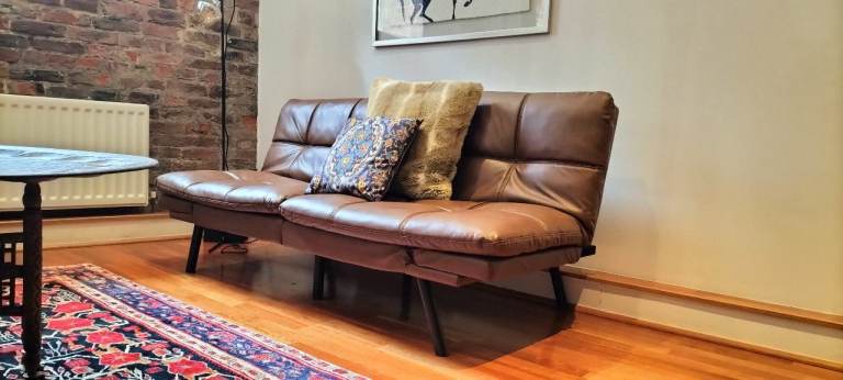 2/3 Seater Convertible Sofa Bed, Click Clack Sleeper Couch