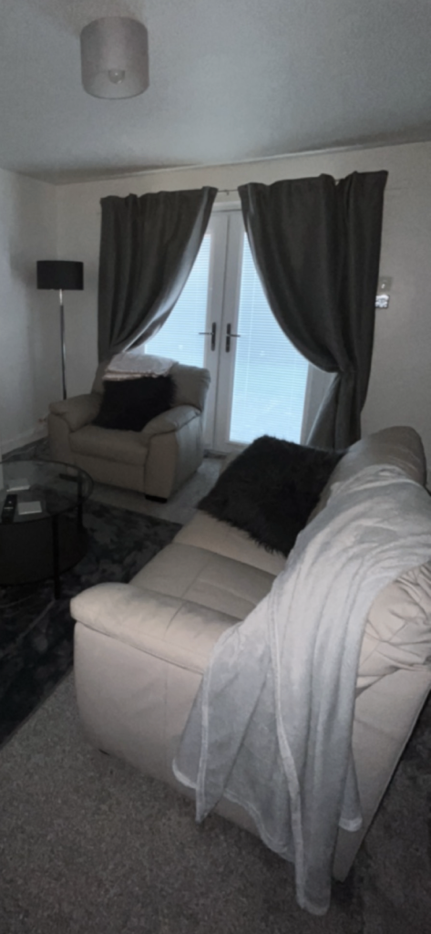 Faux leather sofa set