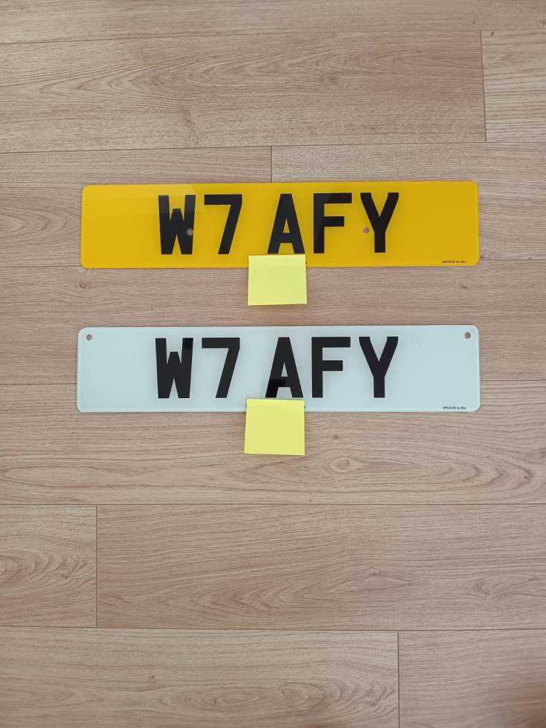 Car registration plate 