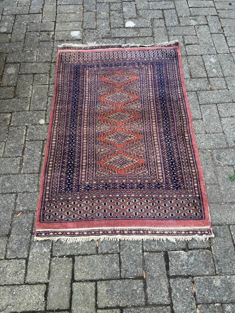 Persian terracotta wool rug