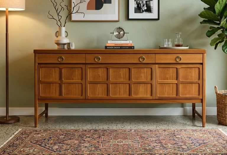 Vintage Nathan Squares Teak Sideboard in lovely condition - possible delivery 