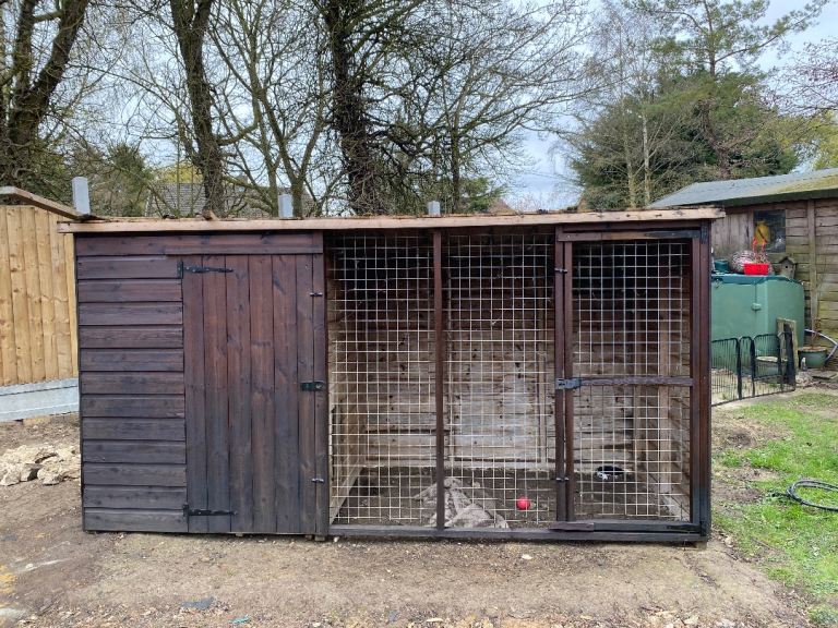 Dog kennel and run