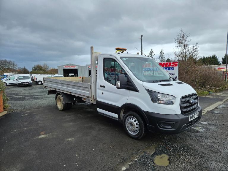 2022 ON 22 PLATE FORD TRANSIT 350 LEADER LWB DROPSIDE PICKUP 65K ULEZ FREE ZONE