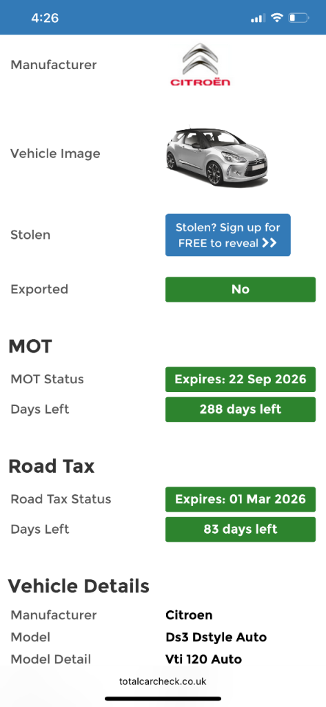 Citroen, DS3, Hatchback, 2013, Other, 1598 (cc), 3 doors