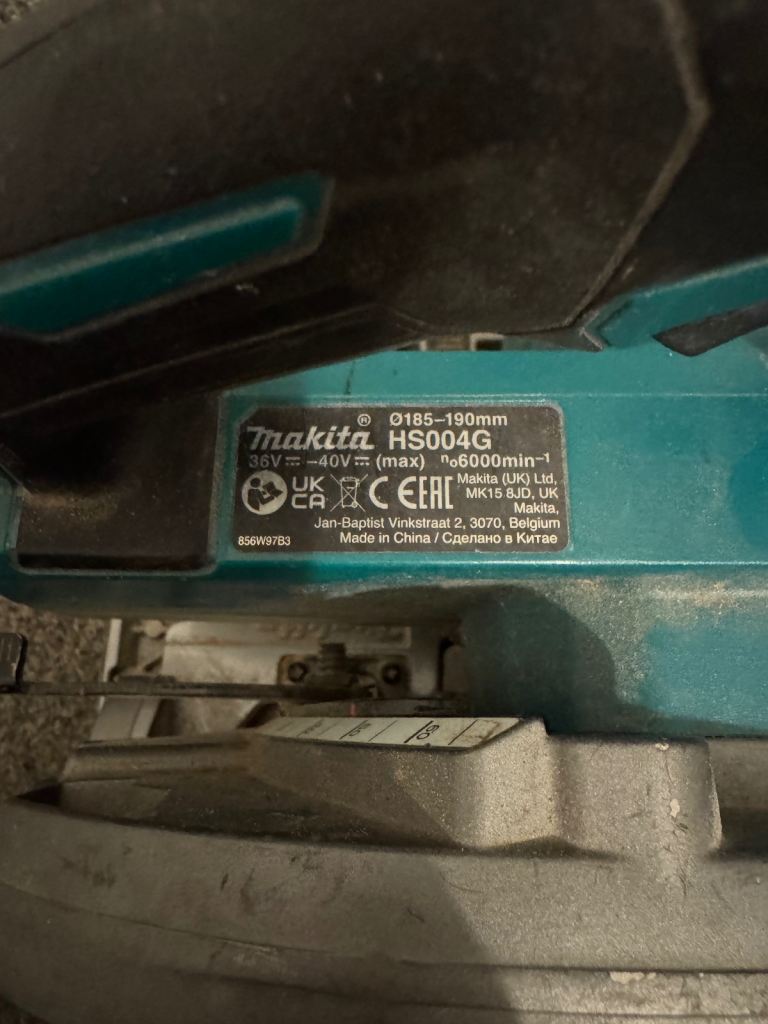 Makita 40v brushless cordless circular saw