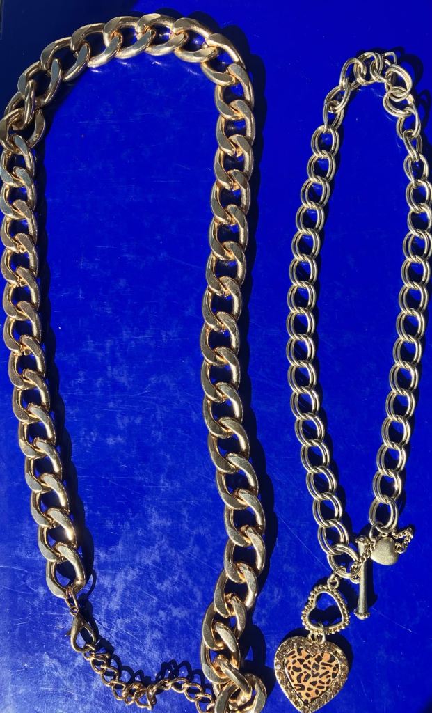 Jewellery 2x Rolled gold necklaces 24” & 17”