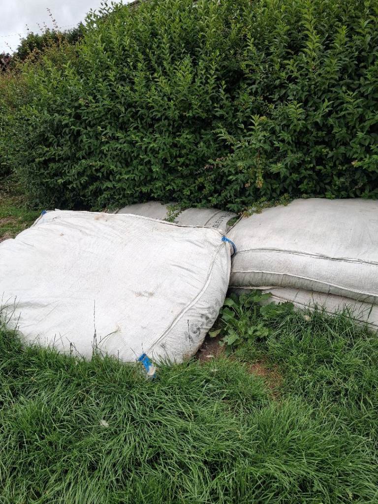Large White Bags of Wool - Good Condition
