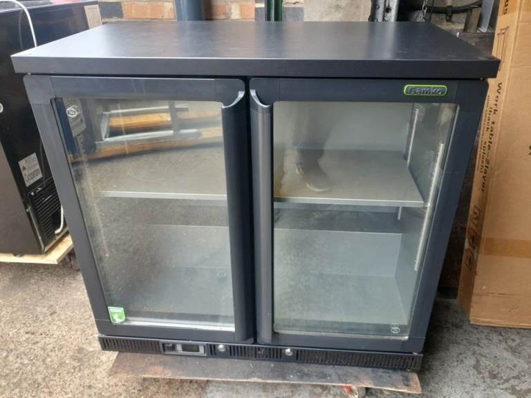 Back Bar Fridge 2 Door Gamko Wide 90cm Drpt 50cm - 25/12