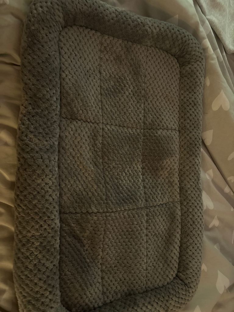 Pets at Home Small Grey Plush Pet Bed Mat