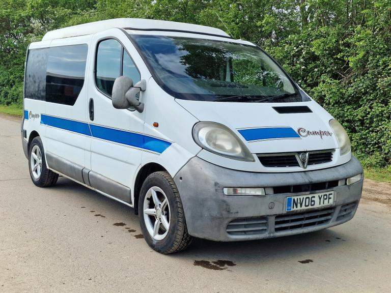 2006 Vauxhall Vivaro 2700 DI SWB Pop Top 4 Berth Camper Van  Drives Perfect