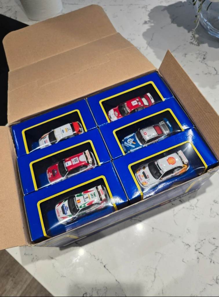 Corgi diecast wrc rally cars 1.43