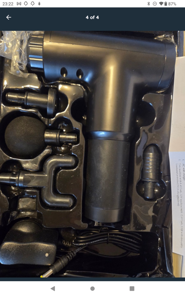 5 speed massage gun with all accessories Kh-320 release the pain 