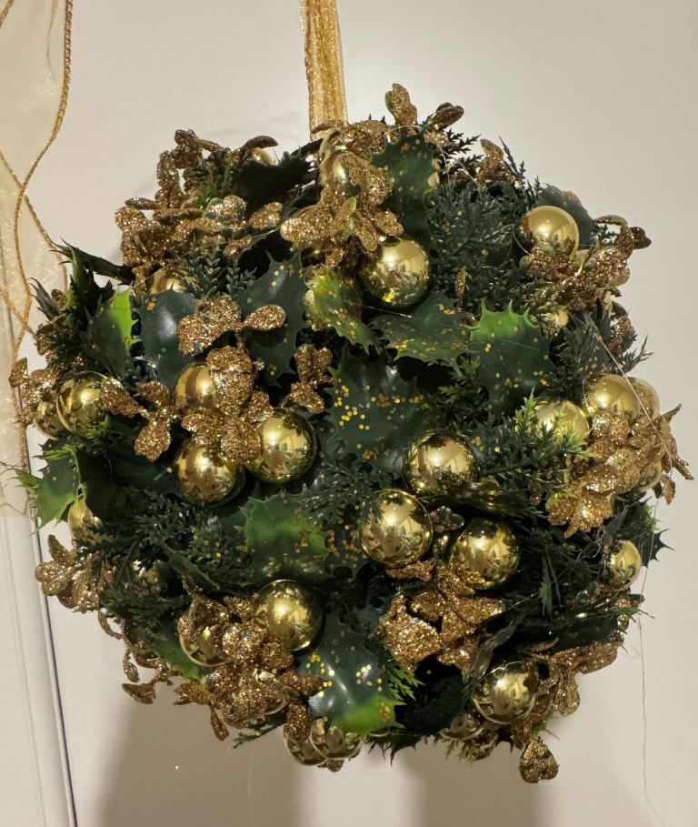 christmas holly ball