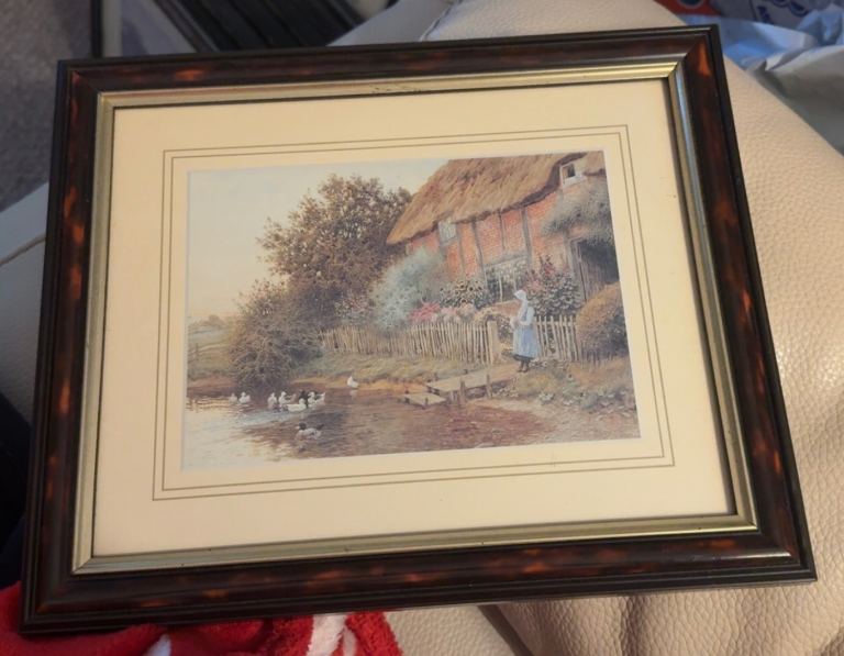 Barn and Lake Artwork
