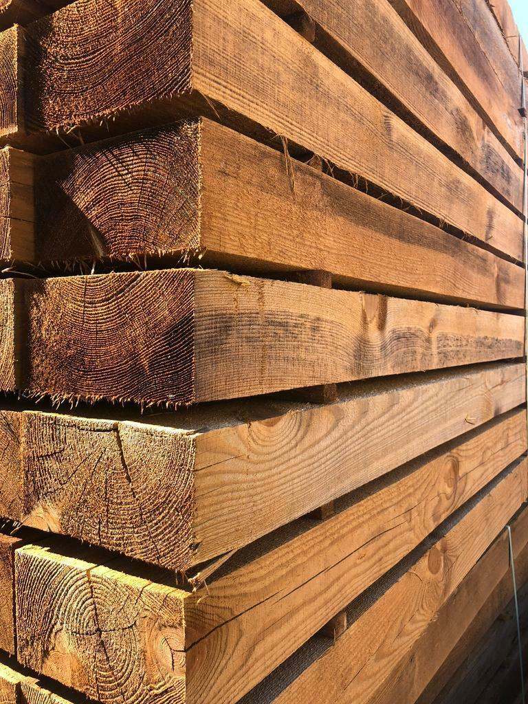Garden Railway Sleepers 8x4 8ft Treated Joists Building Landscape 