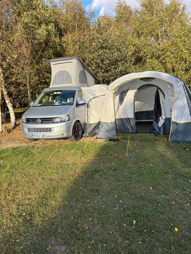 Awning, portable toilet, fire extinguisher @ lots of other campervan accessories 