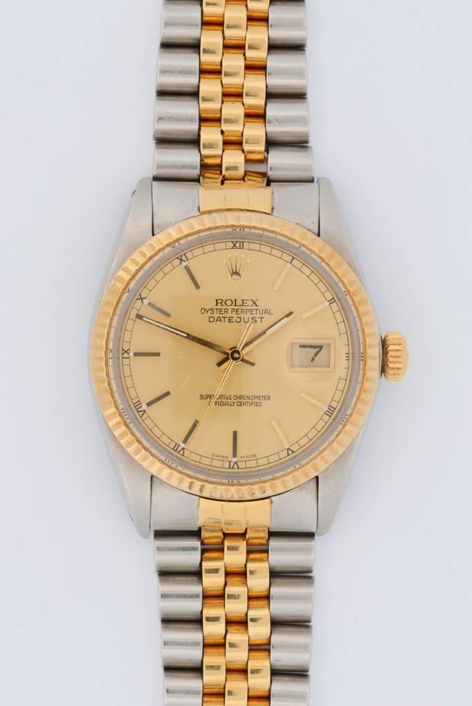 ROLEX DADEJUST 36 CAL 3035   STAINLESS STEEL & 18CT GOLD WORKING GREAT 👍 