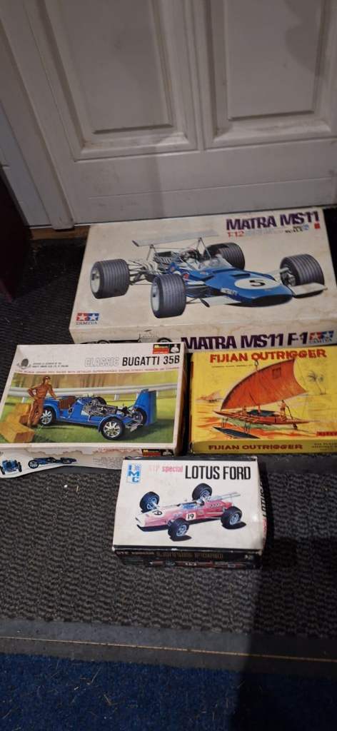 Vintage Kit Models X 4 Unmade Job Lot