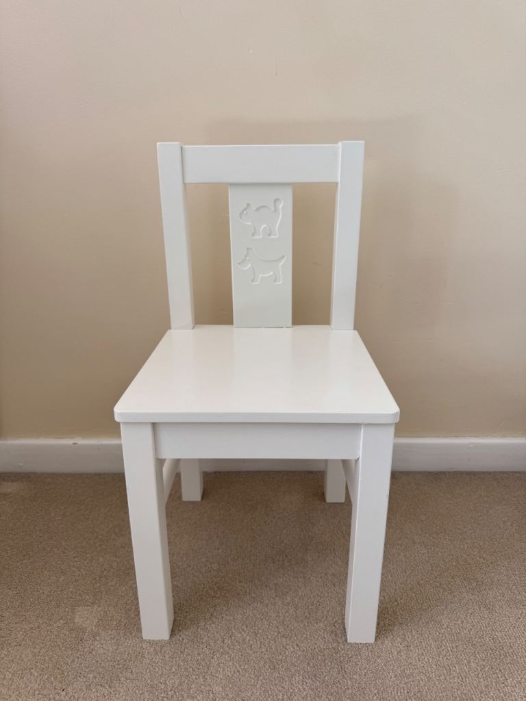 Children’s Ikea Kritter White Chair