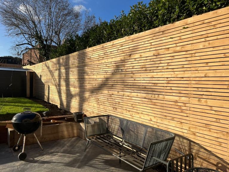 Contemporary Fencing, Square Cedar Cladding Slats Battens | 3.7m Lengths £2.50