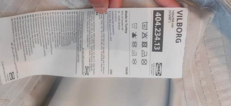 IKEA curtains and poles