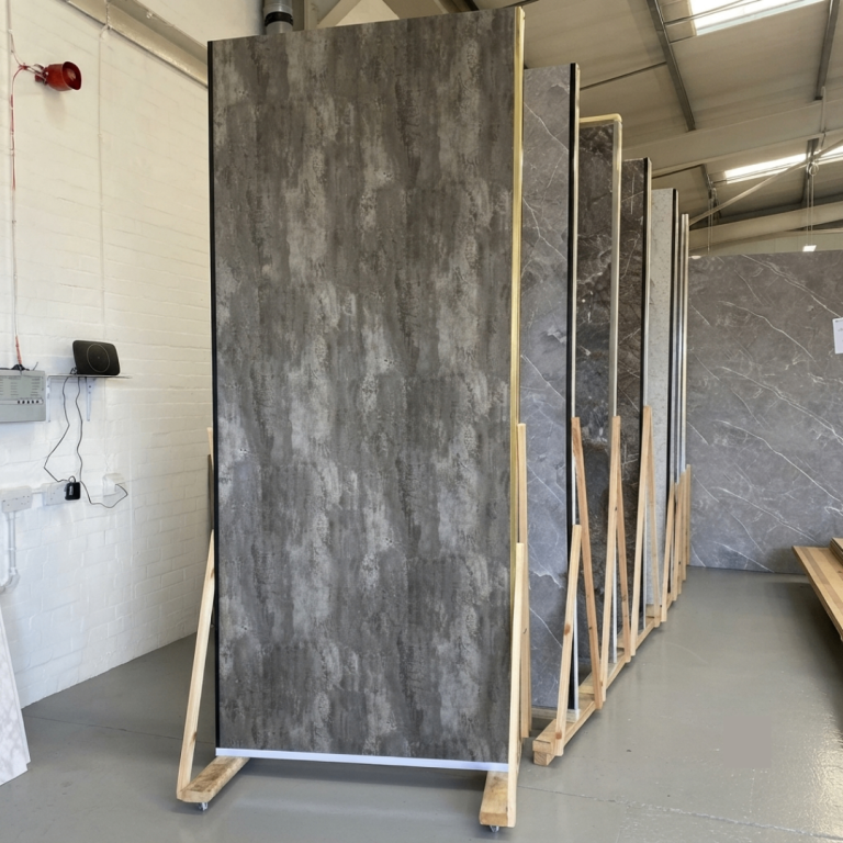 Silver Grey Marble Gloss Wet Wall Panels | Bathroom PVC Panels | £25 Each