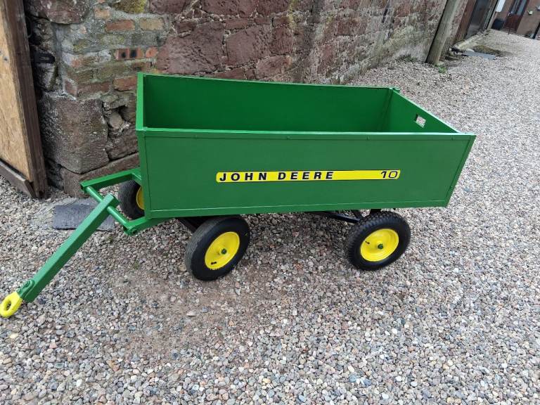  Garden Trailer - Green Utility Cart, Good Condition