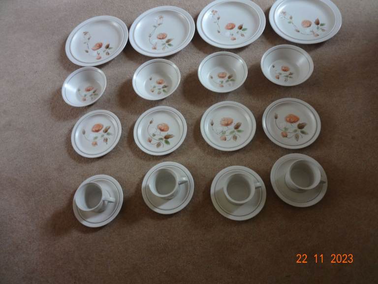 Dusty Meadow Design Crockery Set