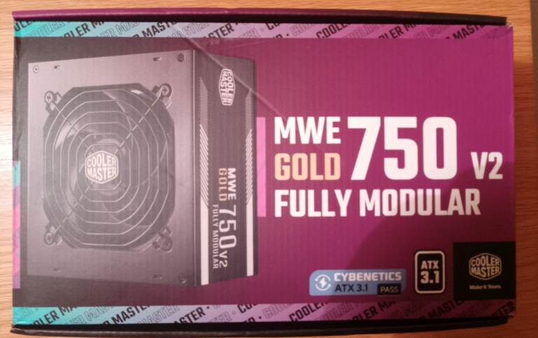 image for Cooler Master MWE 750 Gold V2 750W Fully Modular PSU Power Supply - USED
