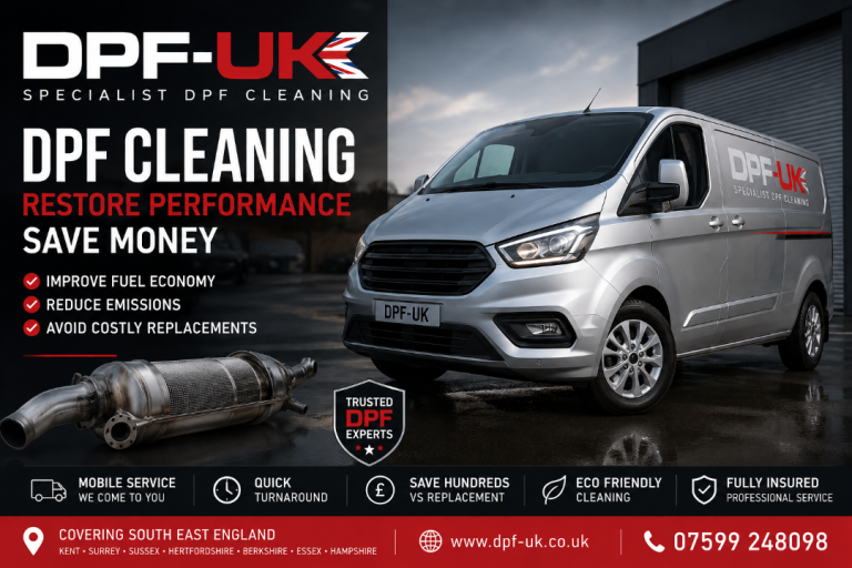 DPF Warning Light On? Mobile DPF Cleaning - We Come To You - Same Day
