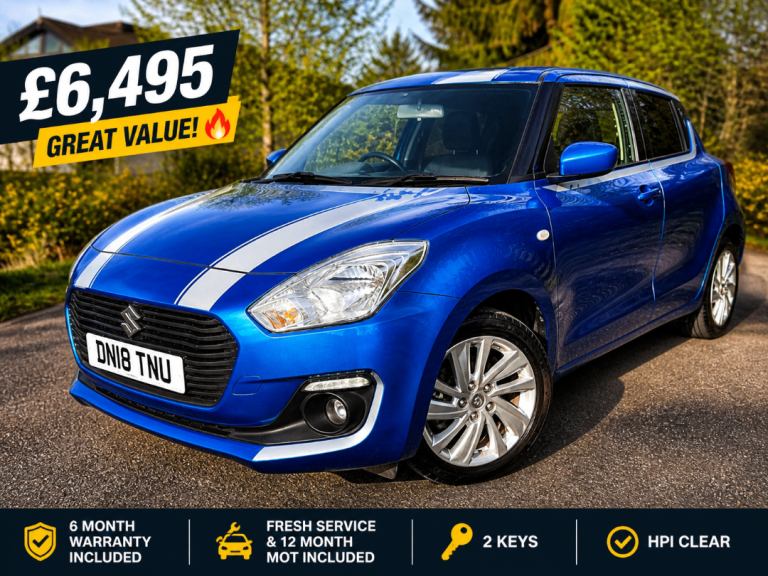 🚗 2018 Suzuki Swift 1.0 Boosterjet – High Spec - FSH – 6 month Warranty Included