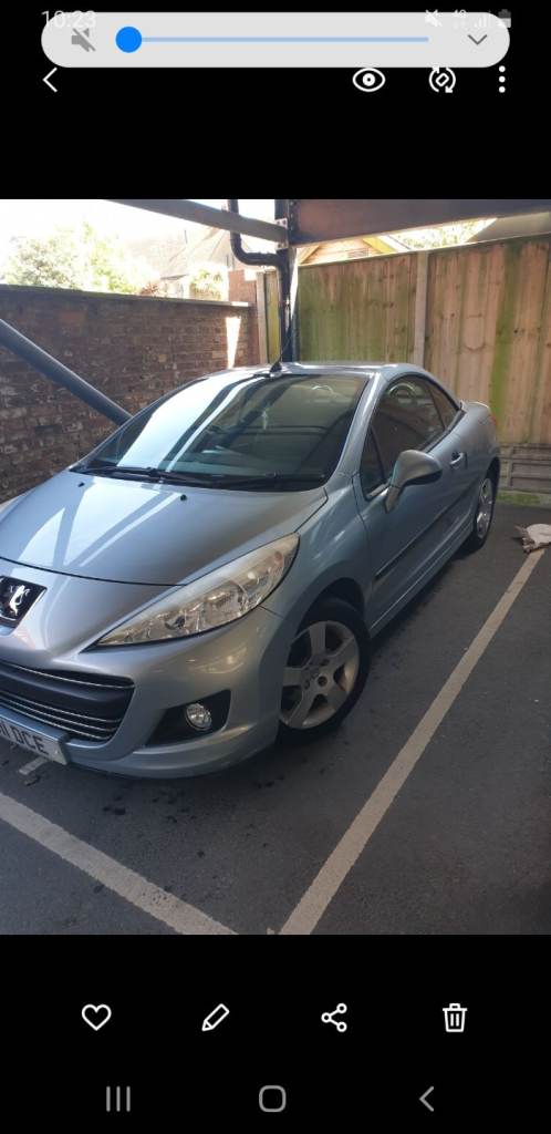 Peugeot, 207, Convertible, 2011, Manual, 1598 (cc), 2 doors