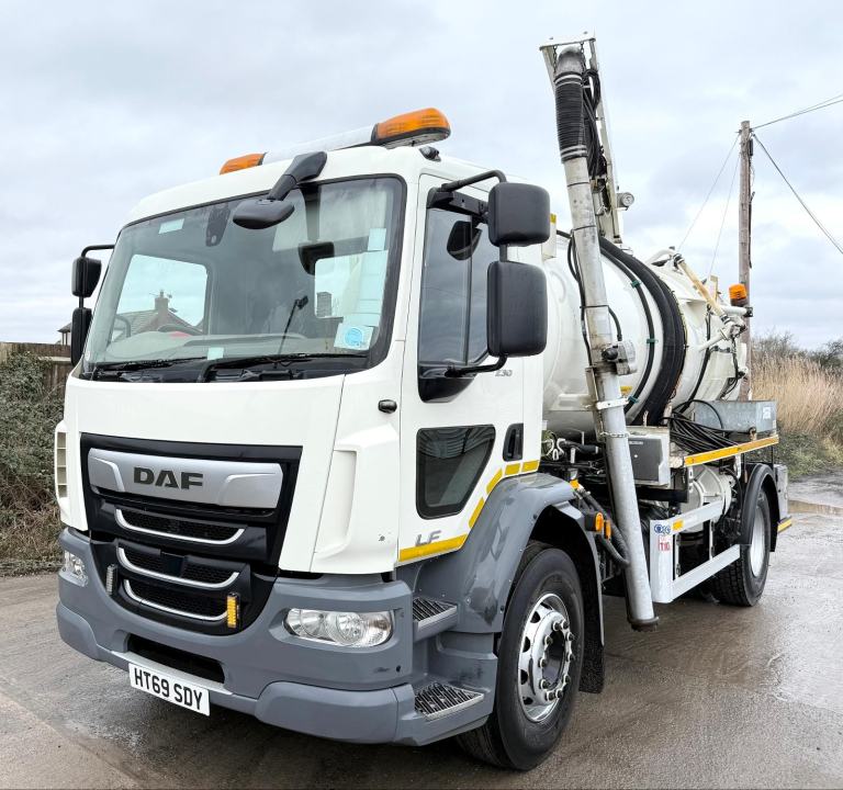 2020 DAF LF55.250 WHALE GULLEY SUCKER VACUUM TANKER TIPPER JETTER EURO-6