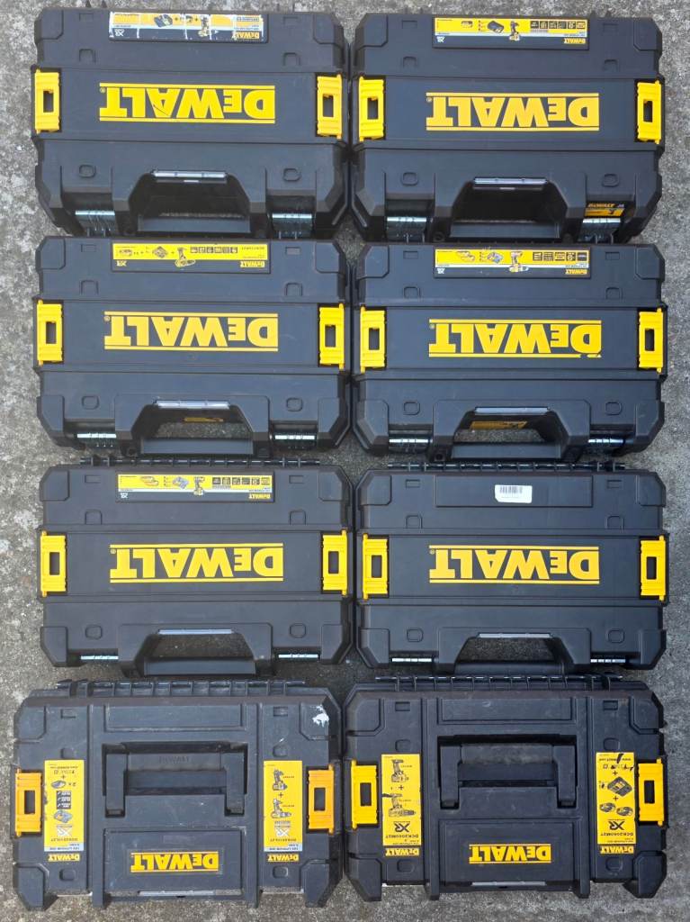 DEWALT Tool Boxes - EMPY - x8 - READ DESCRIPTION PLEASE.