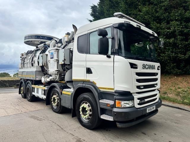 2016 66 Scania G450 E6 8X2 sleeper KaiserWhale dirty water recycler jet/vac tank