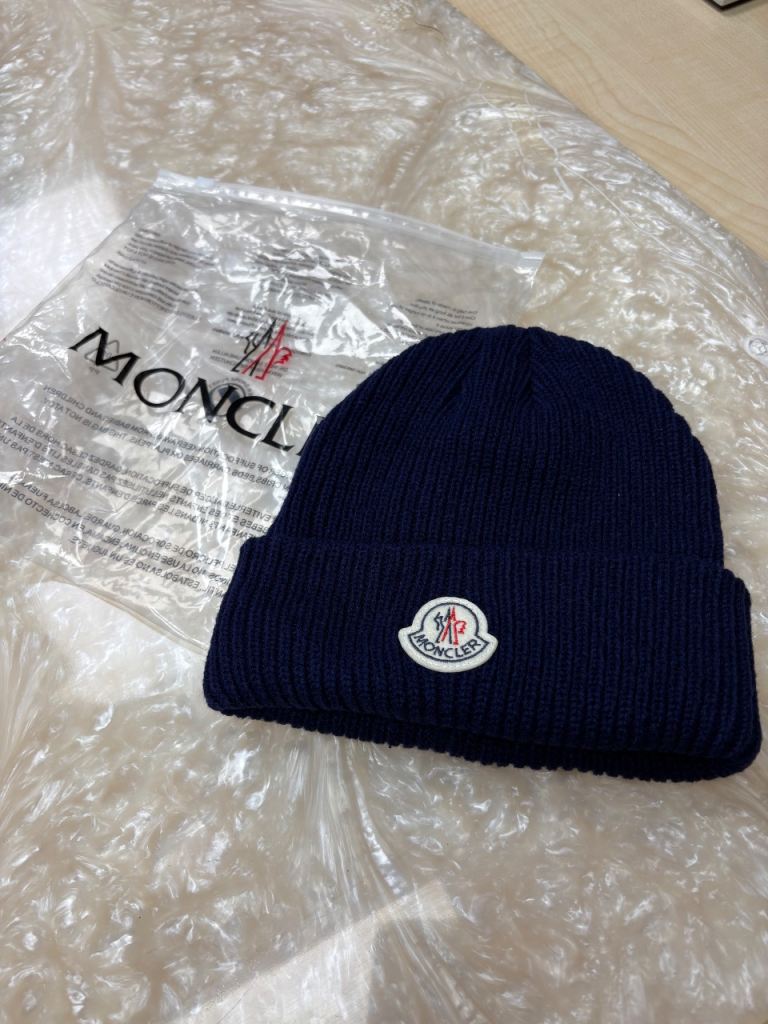 Moncler Beanie Hat – Brand New, Navy Blue