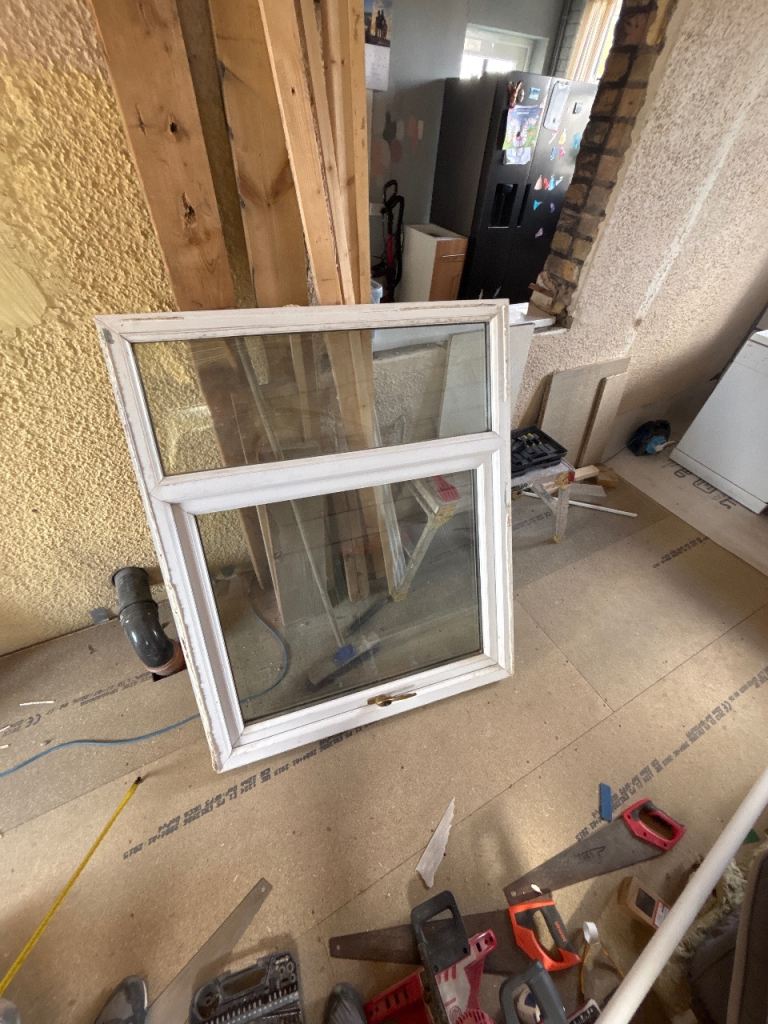 White UPVC Double Glazed Window