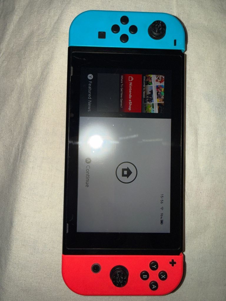 Nintendo Switch Fortnite edition v2 improved battery life fair condition with Joy-cons