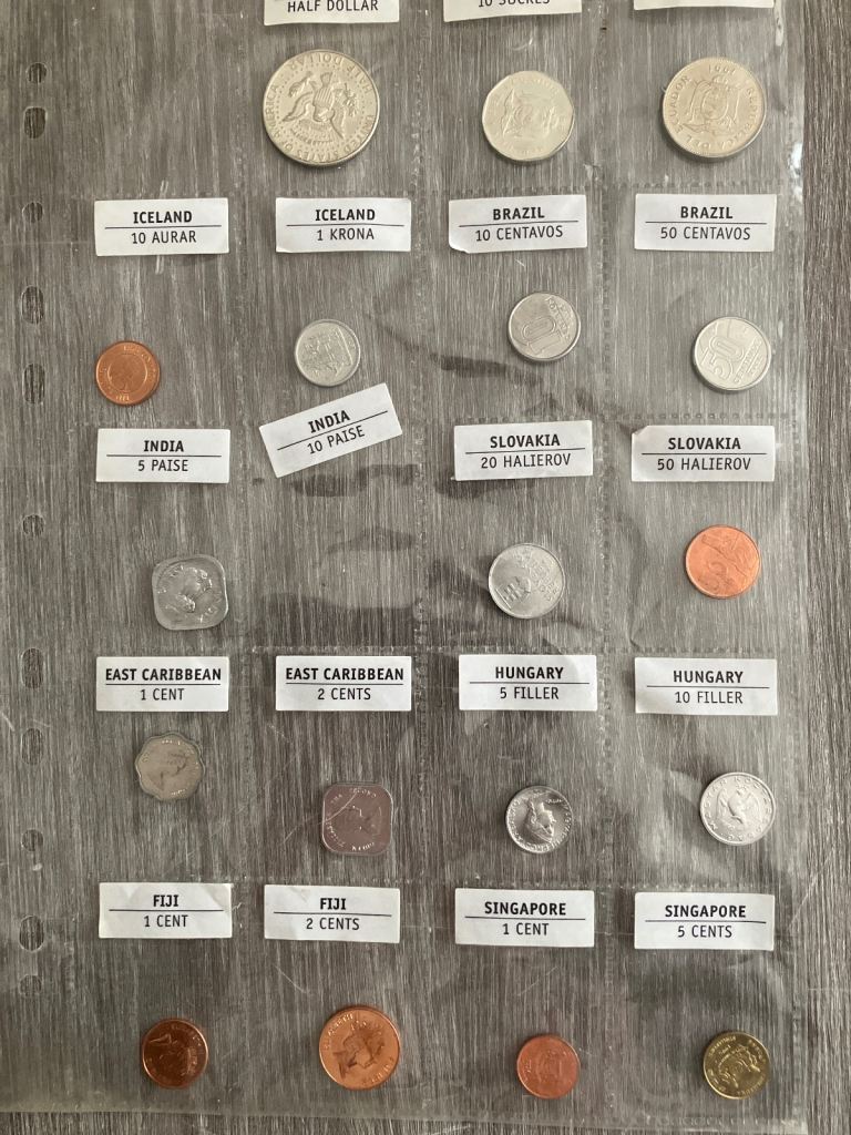 Sheet of coins