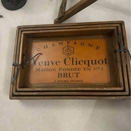 Set of Timber HD Champagne Trays PLS READ AD