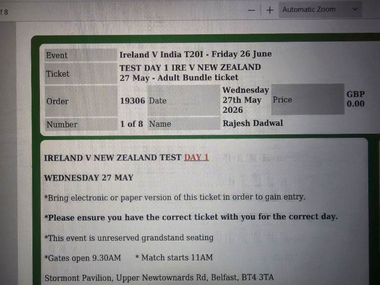 Ireland v India T20 Friday 26 June