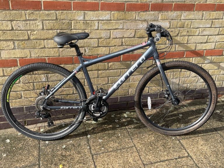 Carrera Hybrid Bike – Grey, Good Condition