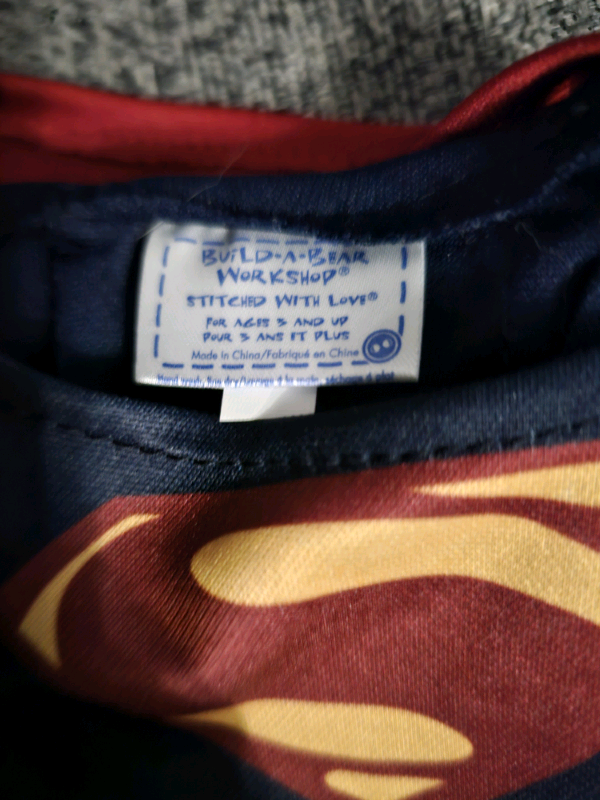 Build a bear Superman outfit with cape