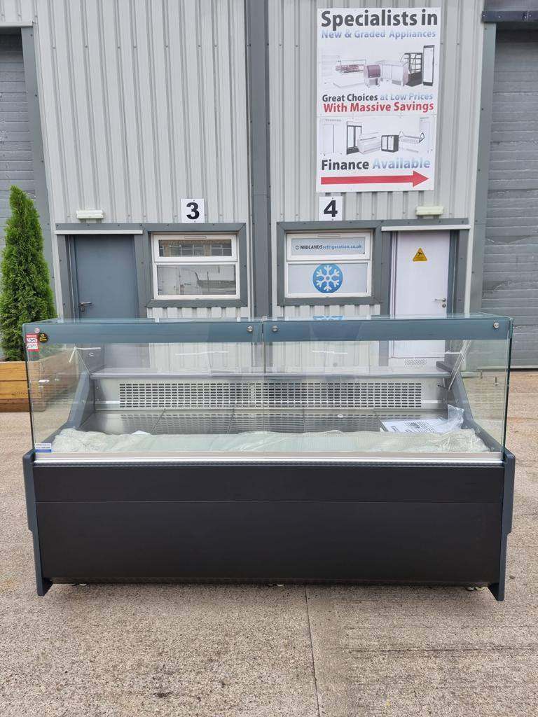 2m Meat Display Serve Over Display Cold Counter Commercial Fridge Deli Fridge Salad Chiller
