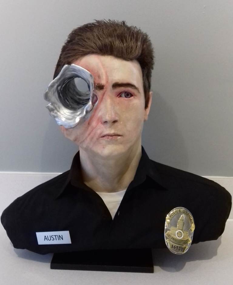 TERMINATOR 2 - T2 - Lifesize - Life Size - Bust ( Sci Fi ACTION Memorabilia )