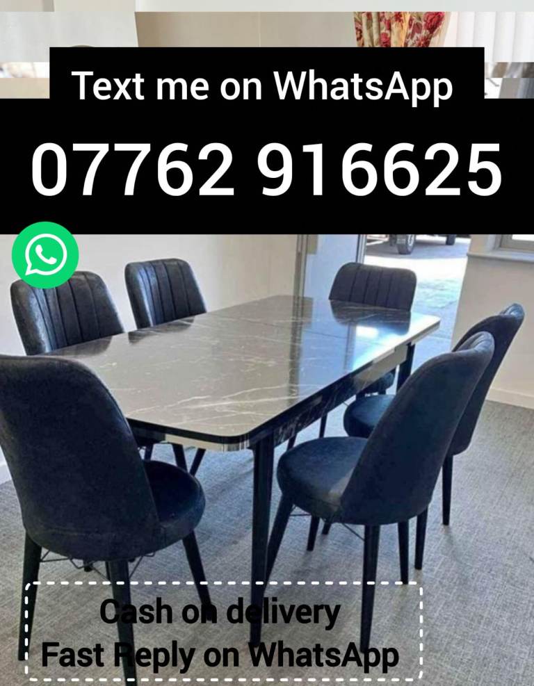 Dining Table with 6 chairs.