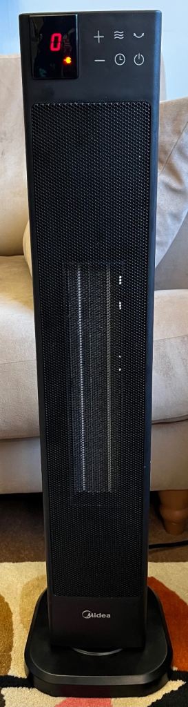 Midea 2000W Ceramic Tower Electric Heater with Remote Control - As New